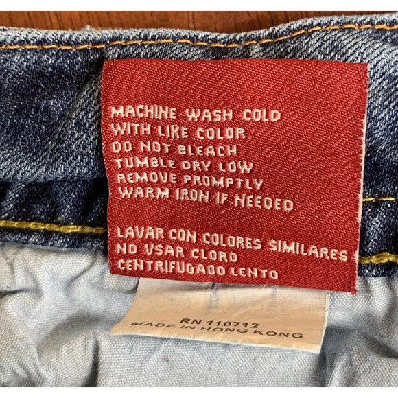 Women's/juniors Vigoss Denim Capri Size 1 Medium Blue wash Button flap pockets - Picture 11 of 11